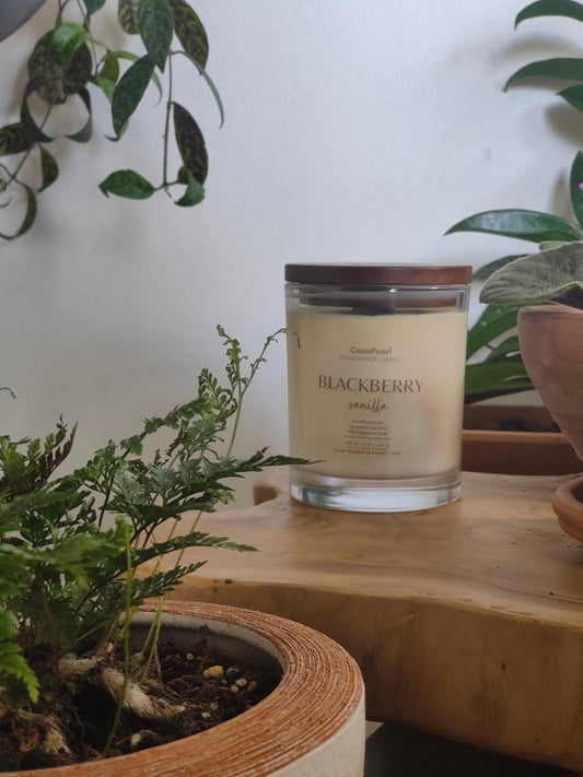 Blackberry & Vanilla | Wooden wick - CocoPearl Candles