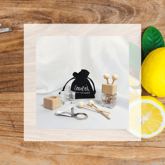 Car Reed Diffuser | Lemon Essential oil NEW - CocoPearl Candles