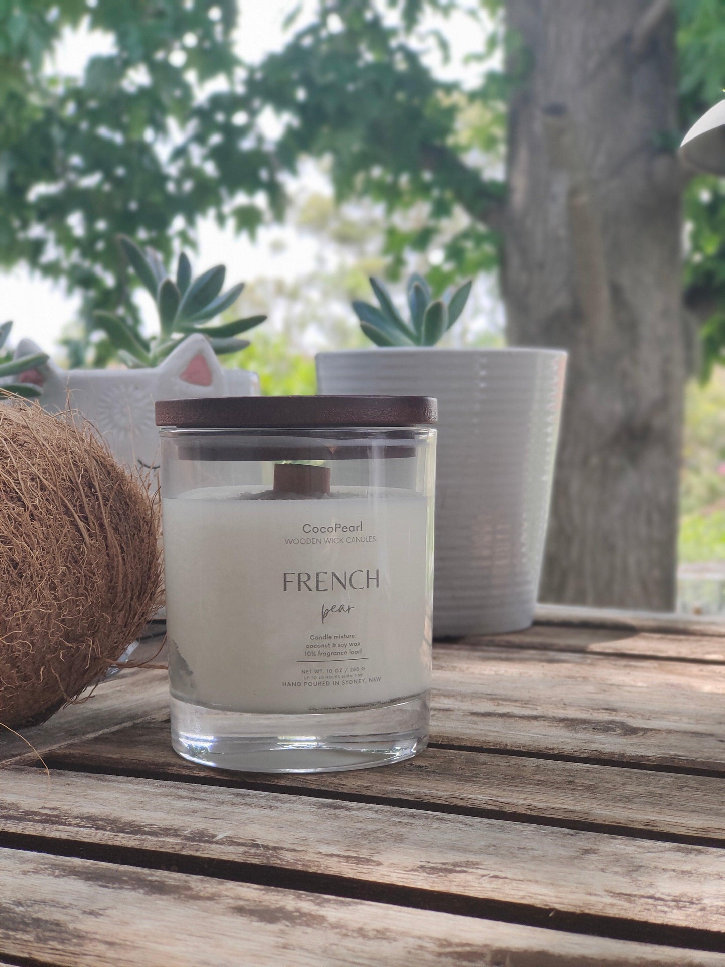 French pear | Wooden wick - CocoPearl Candles