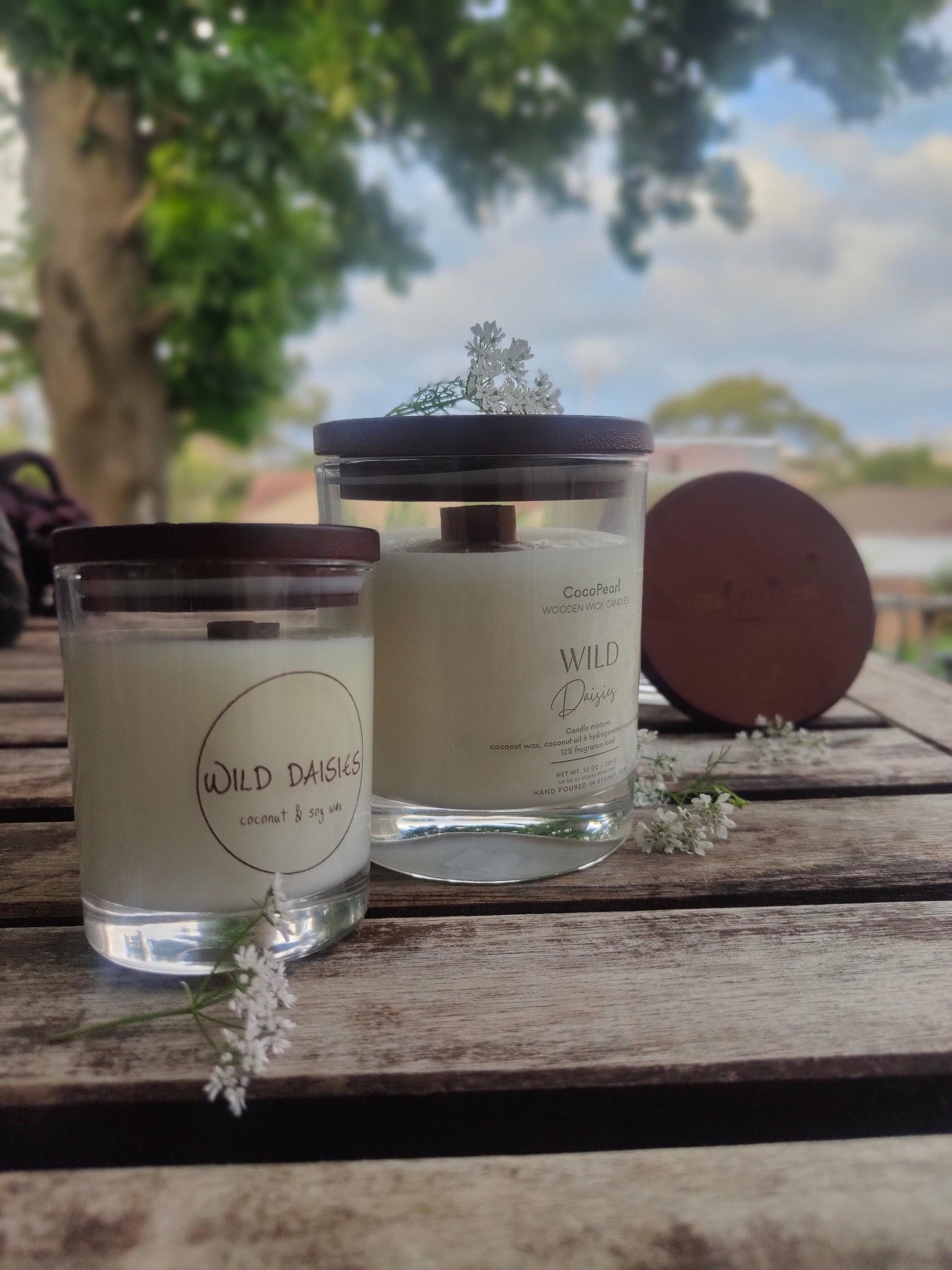 Wild Daisies | Wooden wick - CocoPearl Candles