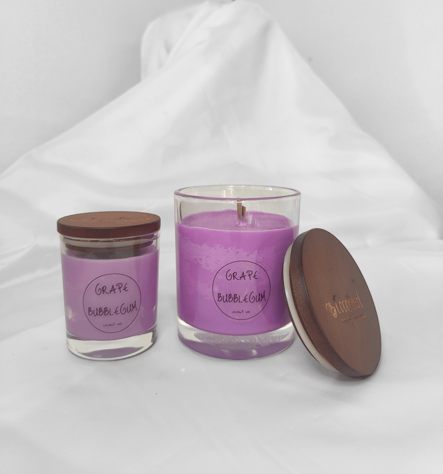 Grape Bubblegum | Wooden wick - CocoPearl Candles